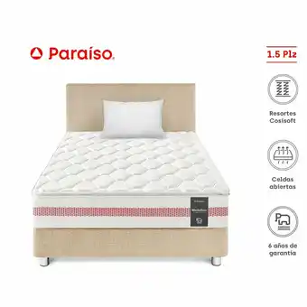 Tottus Dormitorio medallon ergo 1.5 plazas champagne oferta