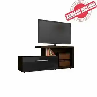 Tottus Mueble para tv salamanca - color tabaco/negro oferta