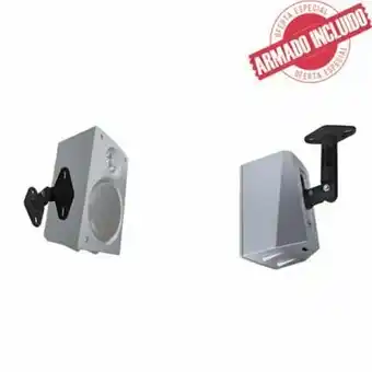 Tottus Rack para parlantes ghanes negro oferta
