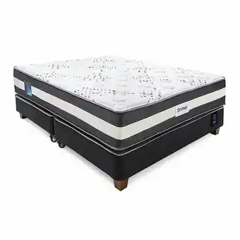 Tottus Cama americana qubo queen + 02 almohadas + 01 protector oferta