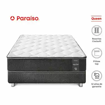 Tottus Cama superstar one side queen + 02 almohadas + 01 protector oferta