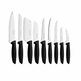 Tottus Juego de cuchillos 09 piezas plenus oferta