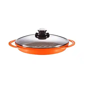 Tottus Grill c tapa 26 cm 1.5 l party naranjo oferta