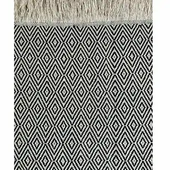 Tottus Alfombra tejida diamante gris 70x110 oferta