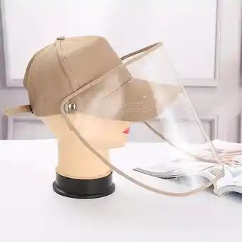 Tottus Gorra beige con protector oferta