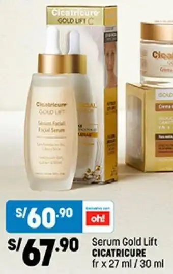 Plaza Vea Serum Gold Lift CICATRICURE fr x 27 ml / 30 ml oferta