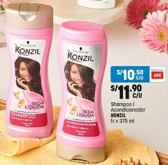 Plaza Vea Shampoo / Acondicionador KONZIL fr x 375 ml oferta