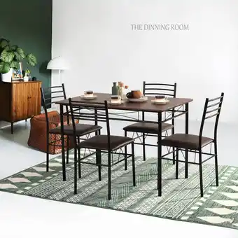 Tottus Juego de comedor hester 4 sillas oferta