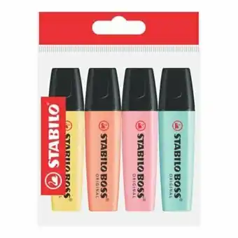 Tottus Resaltador boss pastel pack x 4 surtido oferta
