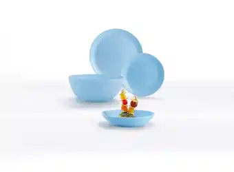 Tottus Set de platos 19 piezas light blue oferta