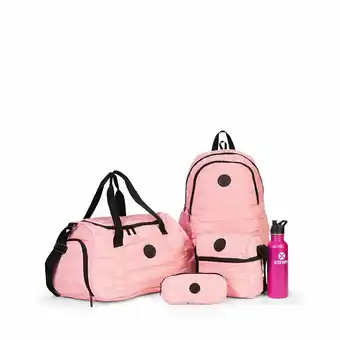 Tottus Mochila mega pack 093 set 5 pcs pink quilt oferta
