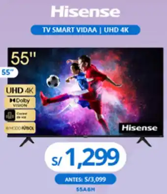Tiendas EFE Hisense TV SMART VIDAA | UHD 4K 55" oferta