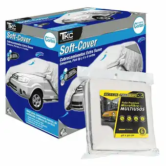 Tottus Protector de camioneta l + paño microfibra oferta