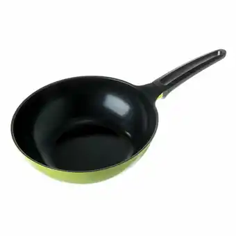 Tottus Wok c mango 28 cm verde pistacho natural oferta