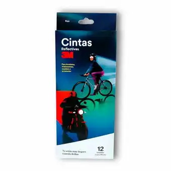 Tottus Cinta reflectiva moto y bici roja oferta