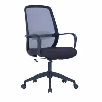 Tottus Silla giratoria c/ brazos fijos negra oferta