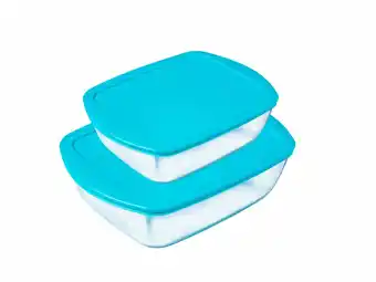 Tottus Set de moldes x 2 rectangular c&st acqua (1.1 litro /2.5 litros) oferta