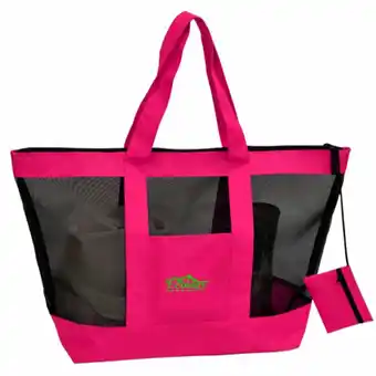 Tottus Bolso de playa sand star fucsia oferta
