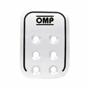 Tottus Set 3 pedales aluminio auto silver omp oferta