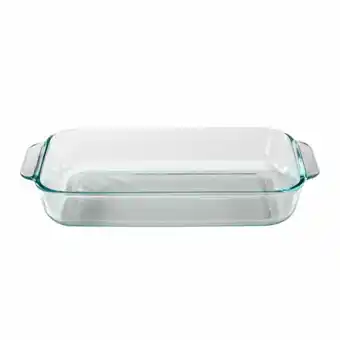 Tottus Fuente pyrex recta transparente 2 lt oferta