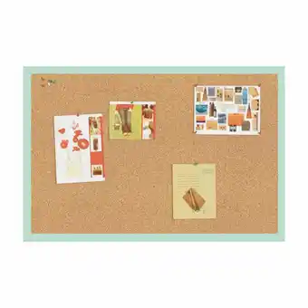 Tottus Pizarra corcho marco menta pastel 60x40 cm oferta