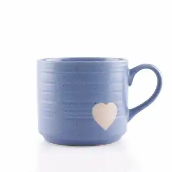 Tottus Mug corazon celeste 500ml oferta
