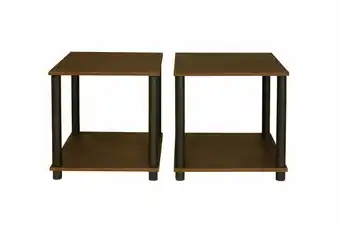 Tottus Set de 2 mesas de noche black oferta