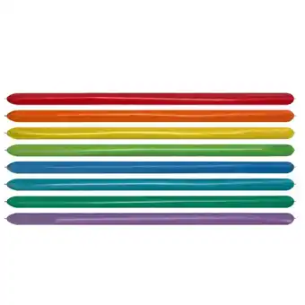 Tottus Globos tubitos solido surtido x7 und oferta