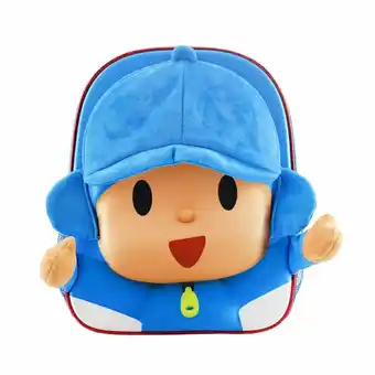 Tottus Mini mochila scool pocoyo premium 3d con capucha oferta