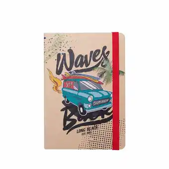 Tottus Libreta kraft waves con liga oferta