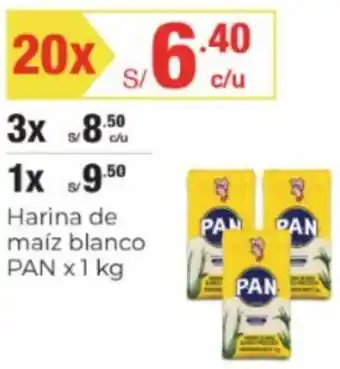 Metro Harina de maíz blanco PAN 20 x 1 kg oferta
