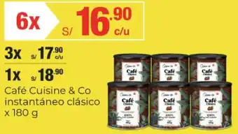 Metro Café Cuisine & Co instantáneo clásico 3 x 180 g oferta
