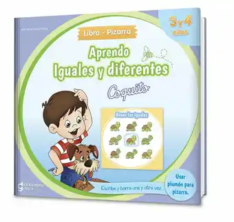 Tottus Libro pizarra aprendo iguales y diferent oferta