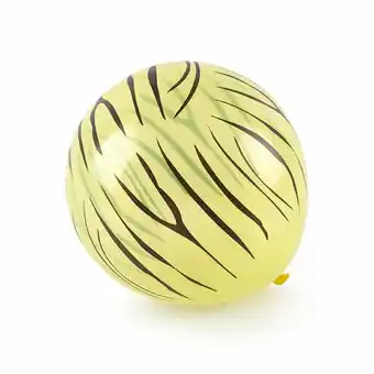 Tottus Globo animal print cebra amari x 12 un oferta