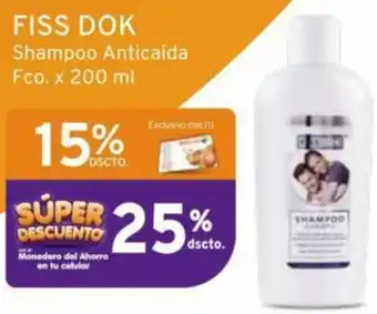 Mifarma FISS DOK Shampoo Anticaída Fco. x 200 ml oferta