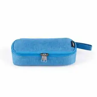 Tottus Cartuchera lara 360 azul electrico oferta