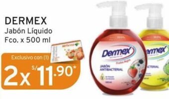 Mifarma DERMEX Jabón Líquido Fco. 2 x 500 ml oferta