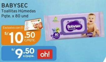 Mifarma BABYSEC Toallitas Húmedas Pqte. x 80 und oferta