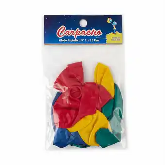 Tottus Globo metalico n7 colores oscuros x12 un oferta