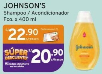 Mifarma JOHNSON'S Shampoo / Acondicionador Fco. x 400 ml oferta