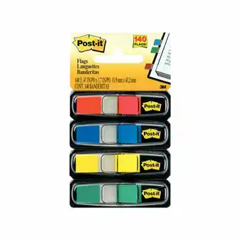 Tottus Post-it® banderitas colores primarios, 4 blocks oferta
