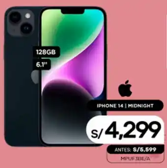 La Curacao IPHONE 14 | MIDNIGHT 128GB 6,1" oferta
