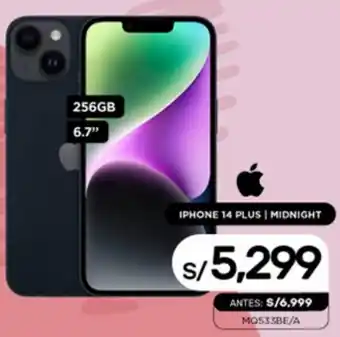 La Curacao IPHONE 14 PLUS | MIDNIGHT 256GB 6,7" oferta