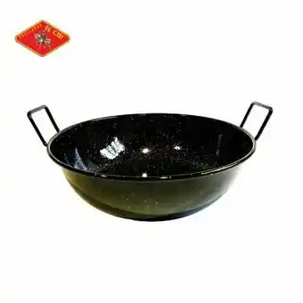 Tottus Sarten honda con asas esmalte 34 cm oferta