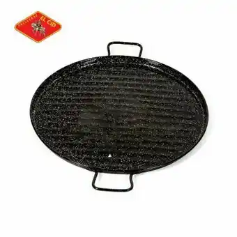 Tottus Plancha de asar esmalte 36 cm + paleta oferta