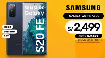 La Curacao SAMSUNG GALAXY S20 FE AZUL 128GB 6GB RAM 6,5" oferta