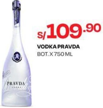 Wong VODKA PRAVDA BOT.X 750 ML oferta