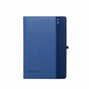 Tottus Notebook zipper azul + lapicero azul oferta