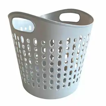 Tottus Cesto plastico suave gris oferta