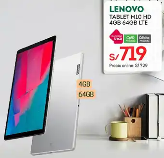 Tottus LENOVO TABLET M10 HD 4GB 64GB LTE oferta